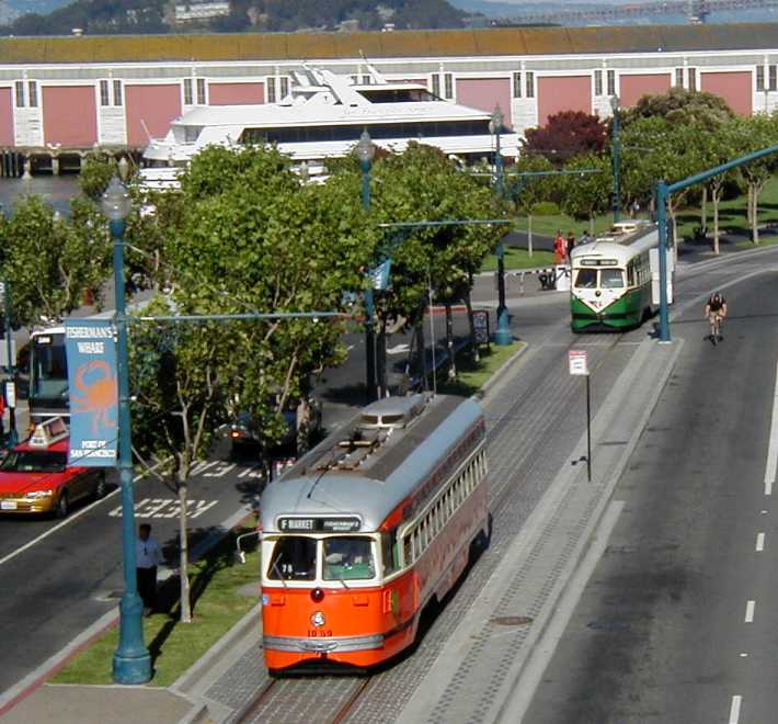 San Francisco MUNI Boston PCC streetcar 1059